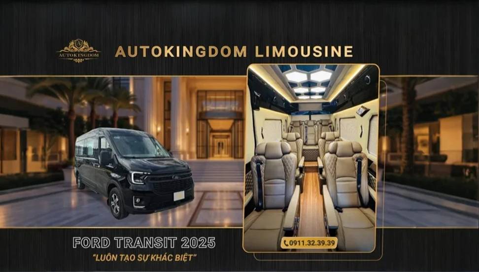 💎 FORD TRANSIT LIMOUSINE 2025 – ĐỈNH CAO MỚI CỦA HÀNH TRÌNH SANG TRỌNG 💎